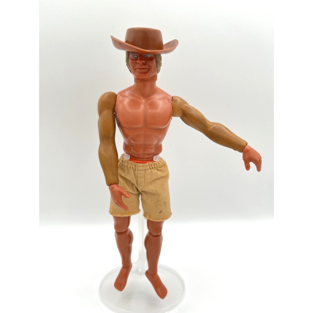 Vintage 1971 Mattel Big Jim Big Jeff Action Figure Doll w/ hat TLC Parts Repair